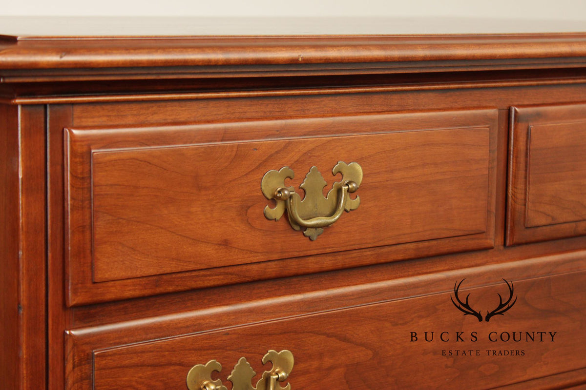 Kling Chippendale Style Cherry Chest on Chest