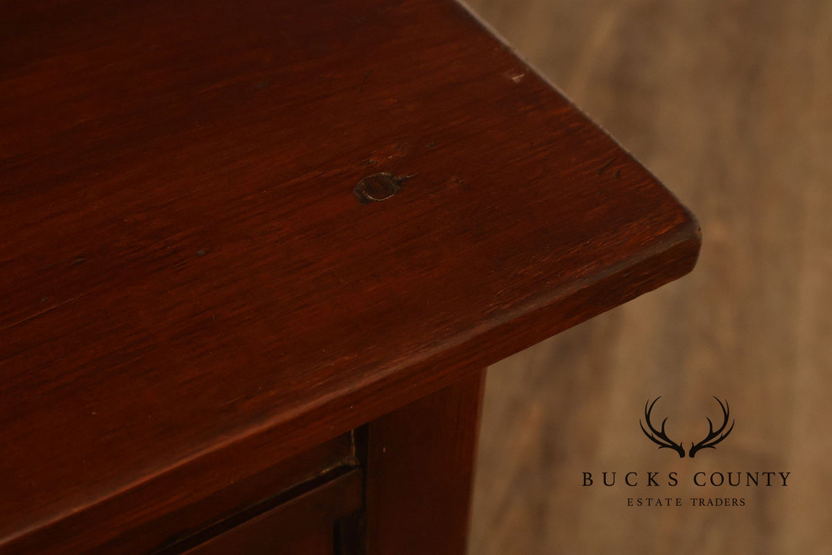 Antique American Bench Made Server Table
