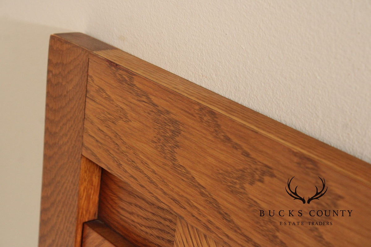 Lane Brutalist Oak Wall Mirror