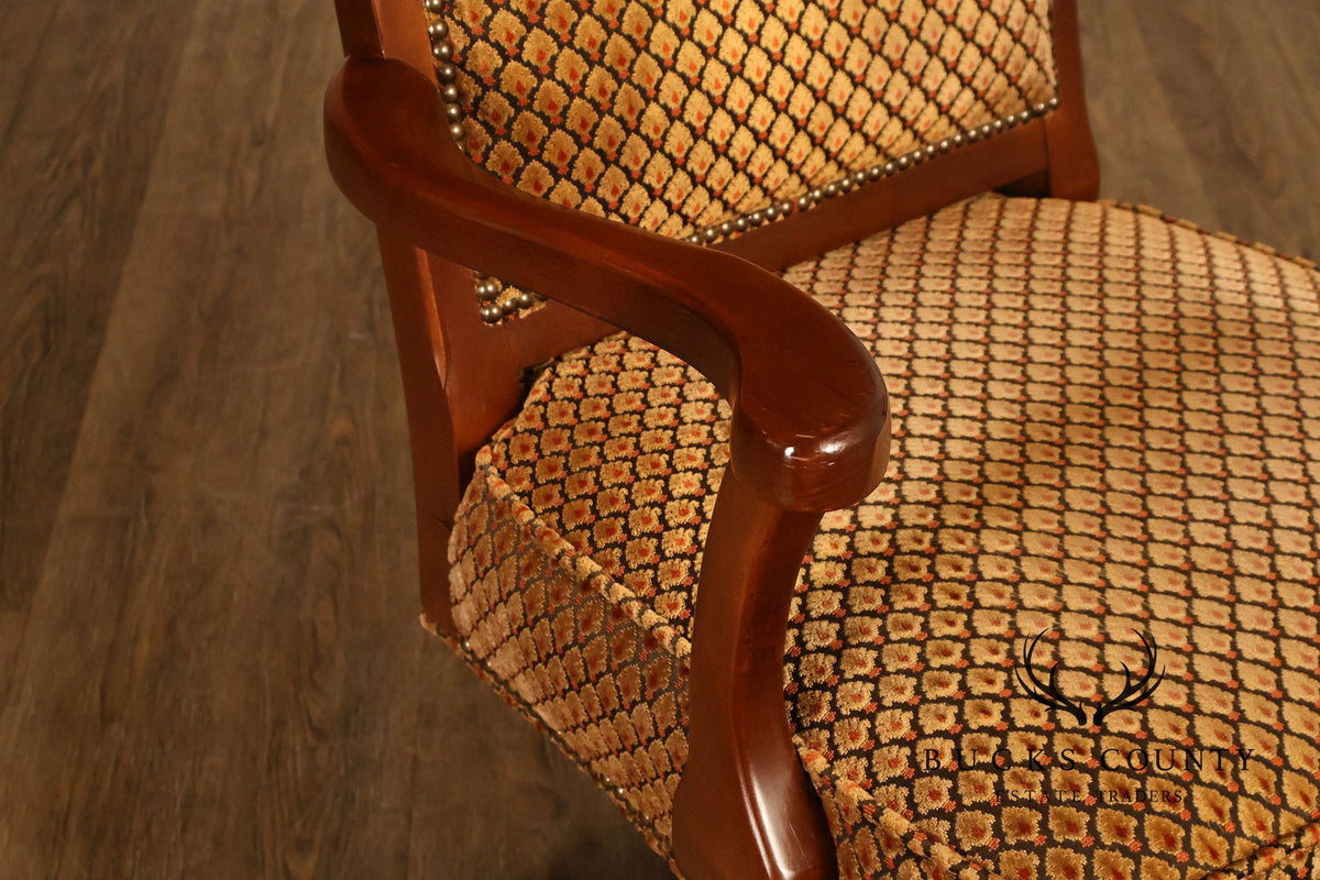 Bradington-Young Traditional Upholstered Executive Swivel Desk Chair