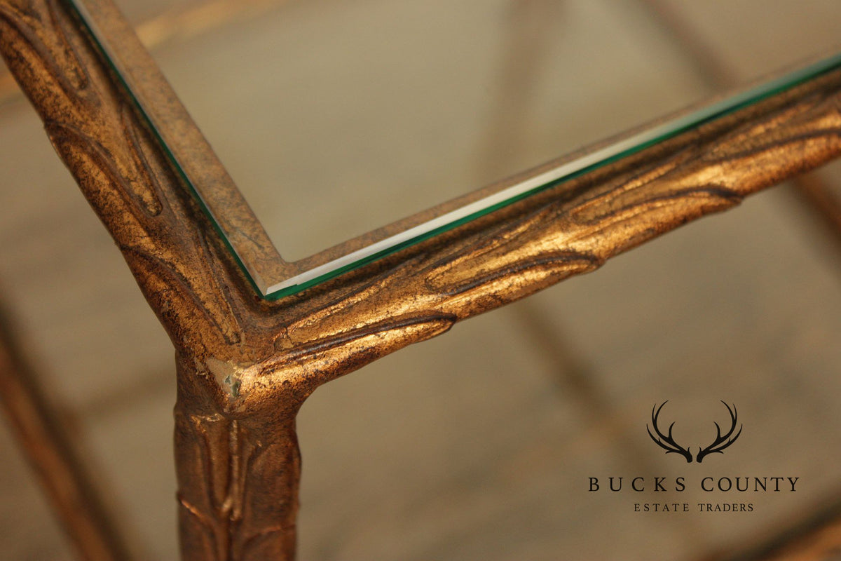 Sherrill Occasional Italian Regency Style Pair 'Bunching' Cocktail Tables