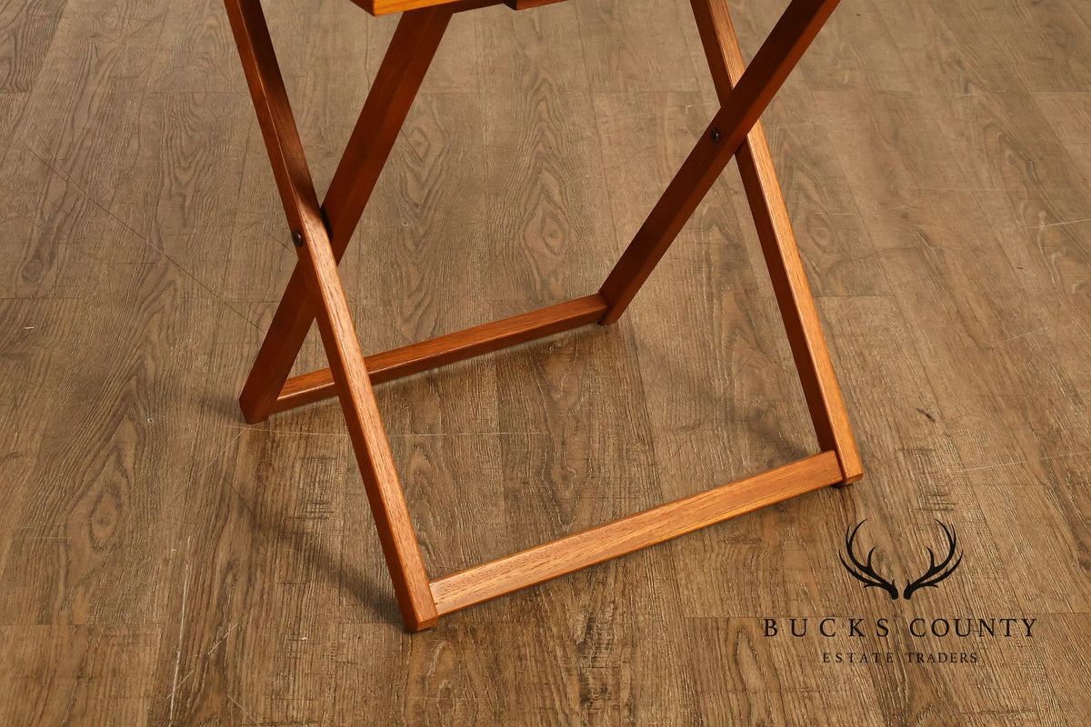 Ansager Møbler Danish Modern Set of Three Teak Tray Tables