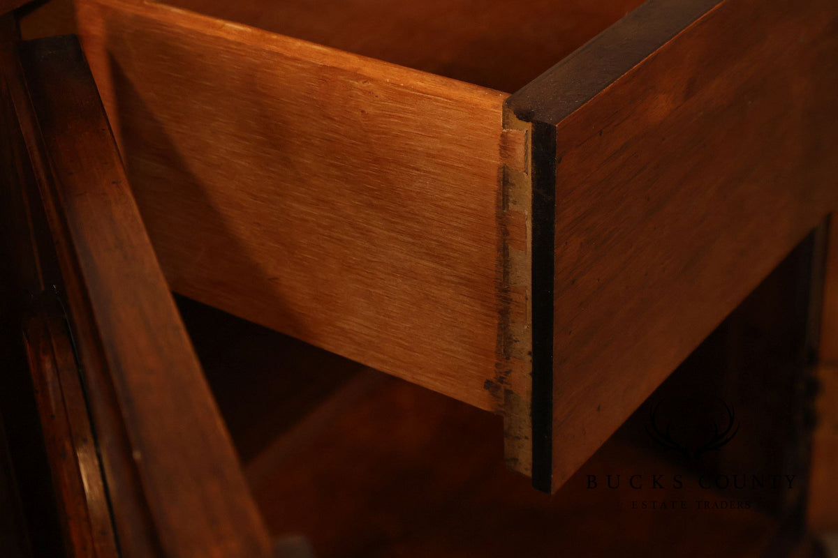 American Drew French Country Style Walnut Flip Top Server