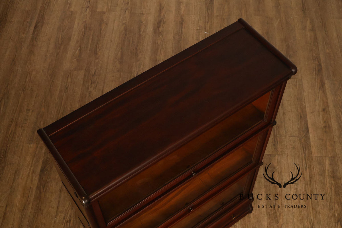 Globe Wernicke Pair of Mahogany Three Section Barrister Bookcases