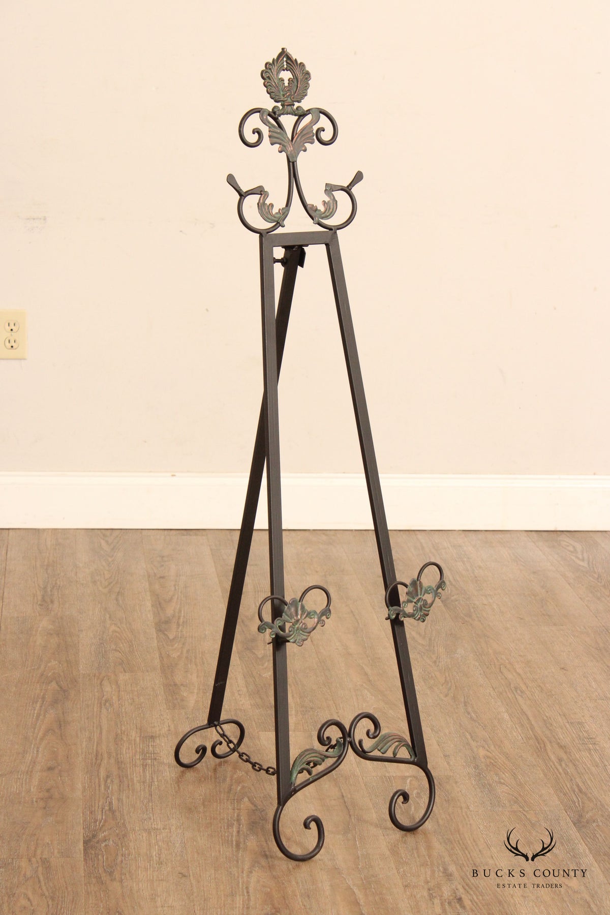 Art Nouveau Style Metal Easel