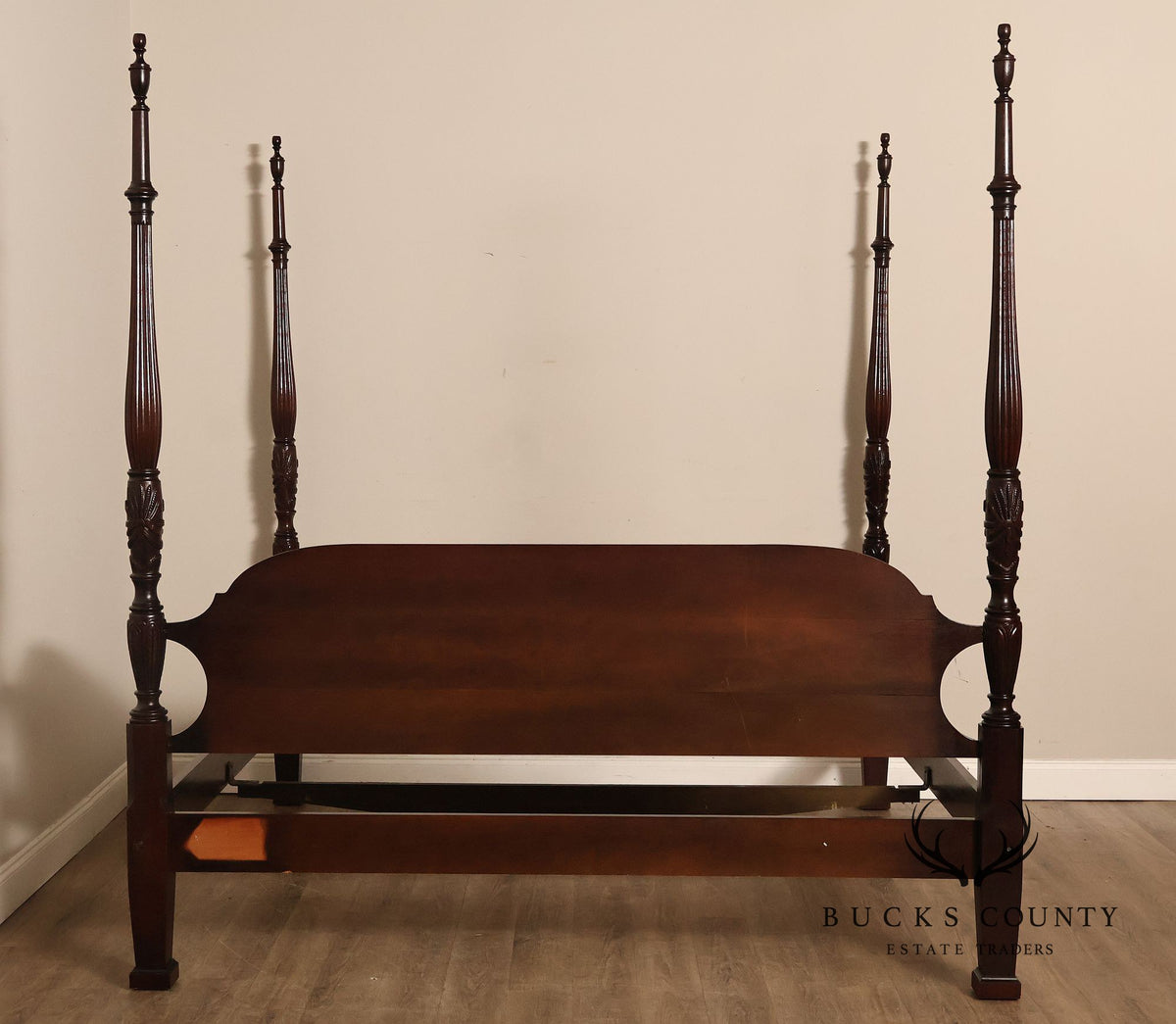 Century Furniture Claridge Collection Georgian Style Mahogany King Size Four Poster Bed