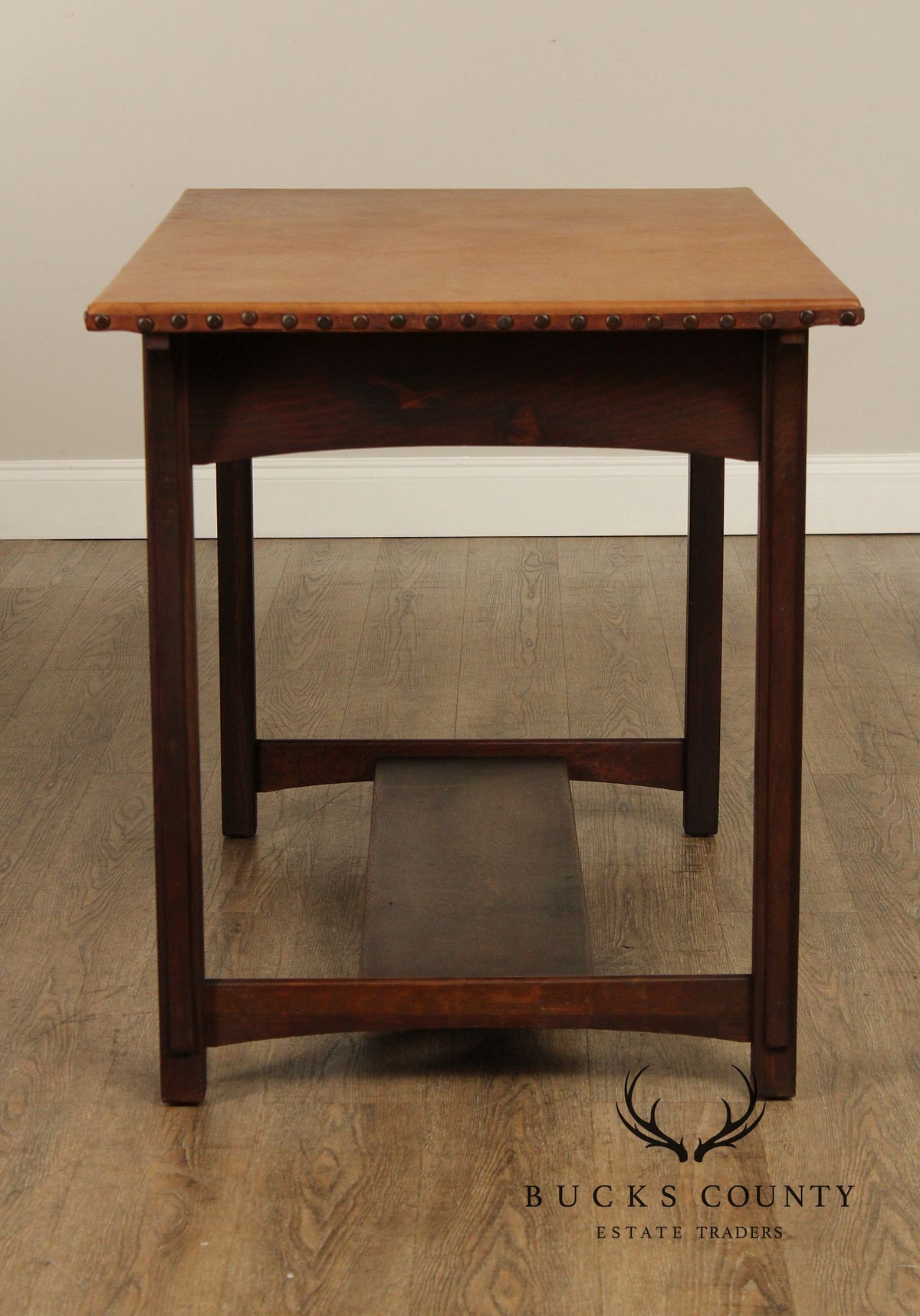 Lifetime Puritan Mission Oak and Leather Writing Desk