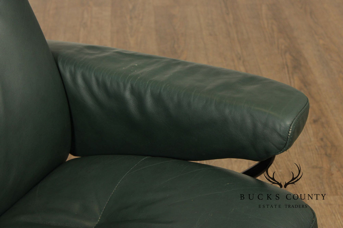 Ekornes Stressless Leather Recliner With Ottoman