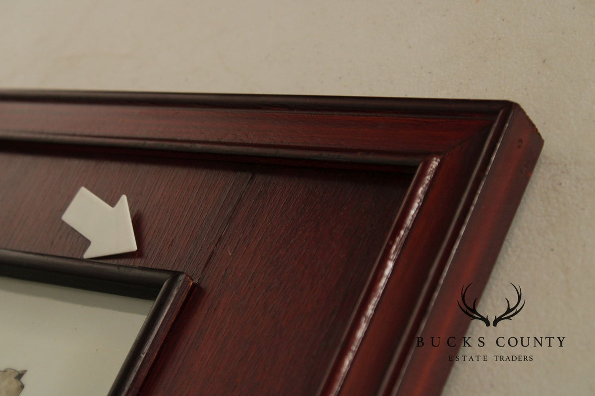 Chinese Framed Porcelain Plaque