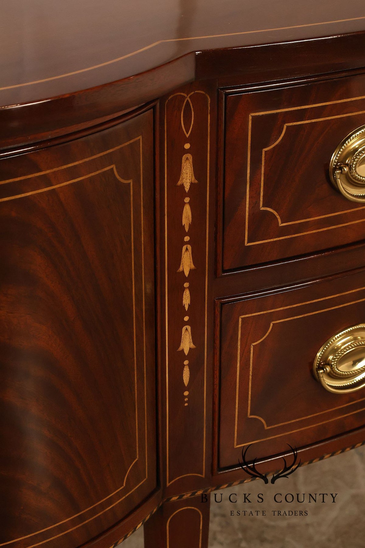Stickley Federal Style Inlaid Mahogany Sideboard