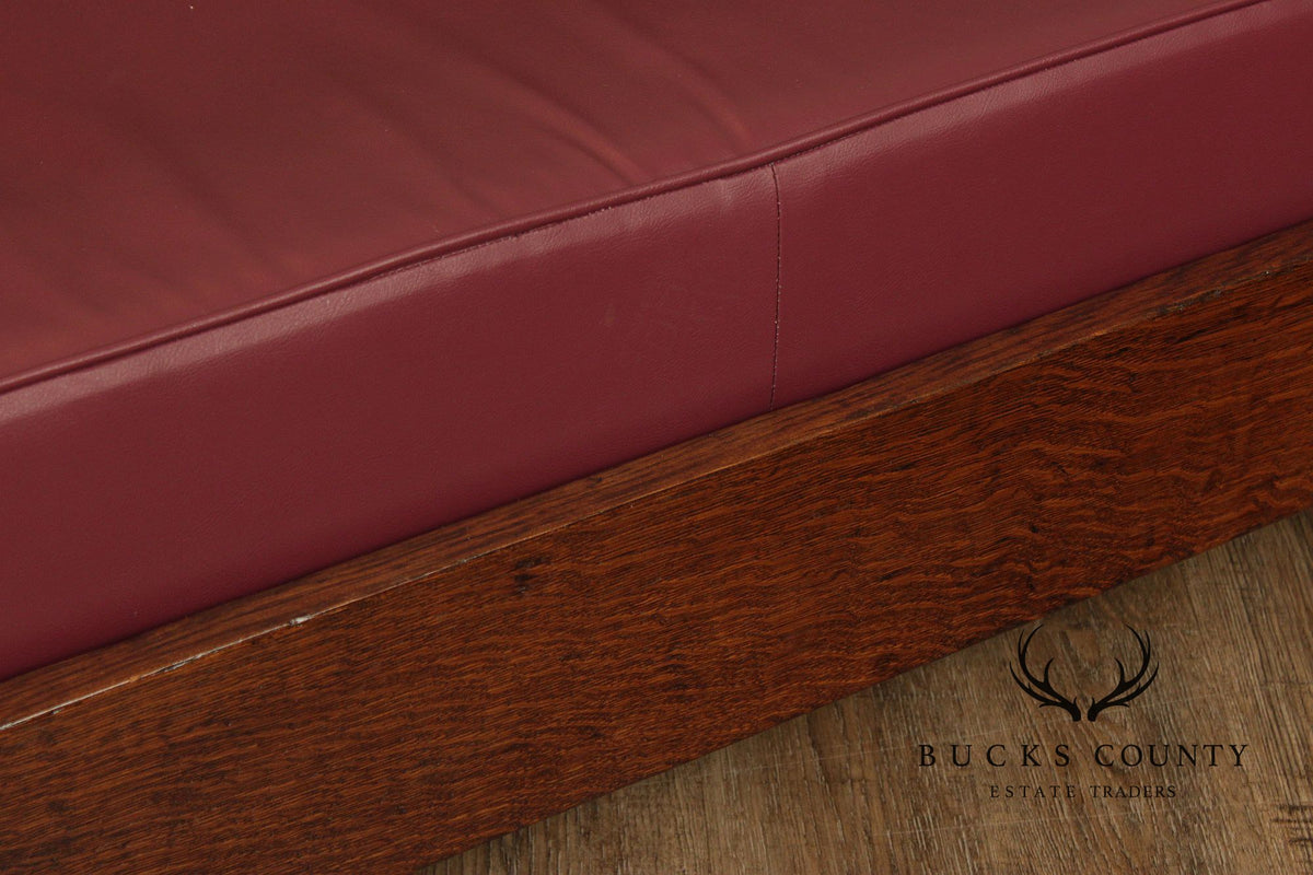 Lifetime Furniture Antique Mission Oak Sofa Settle