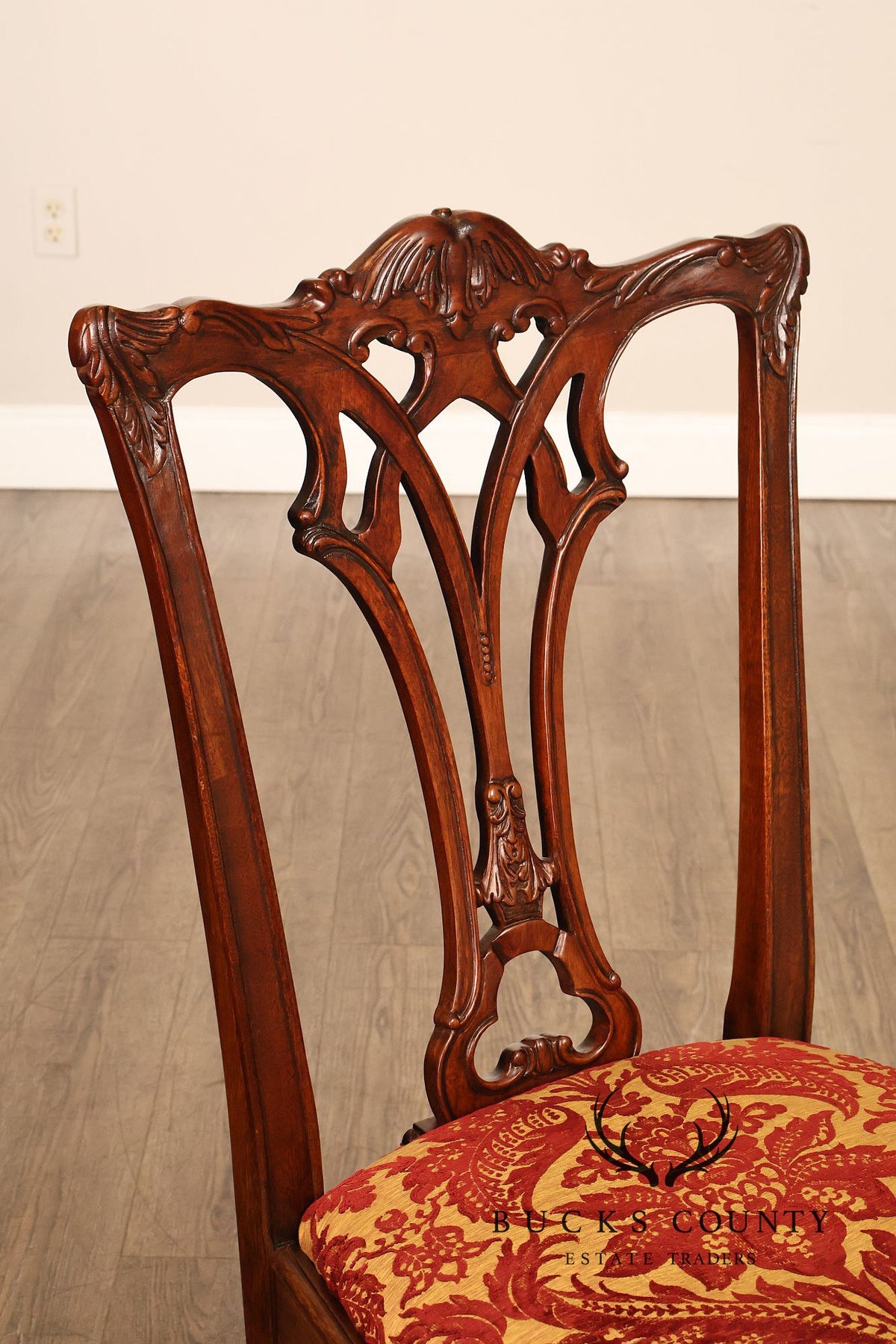 Lexington Furniture Chippendale Style Mahogany Carved Set Of Four Dining Chairs