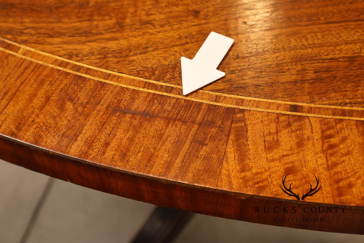 Baker Furniture 'Collectors Edition' Round Mahogany Pedestal Dining Table