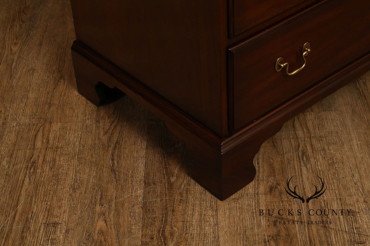 Henkel Harris Chippendale Style Vintage Mahogany Tall Chest