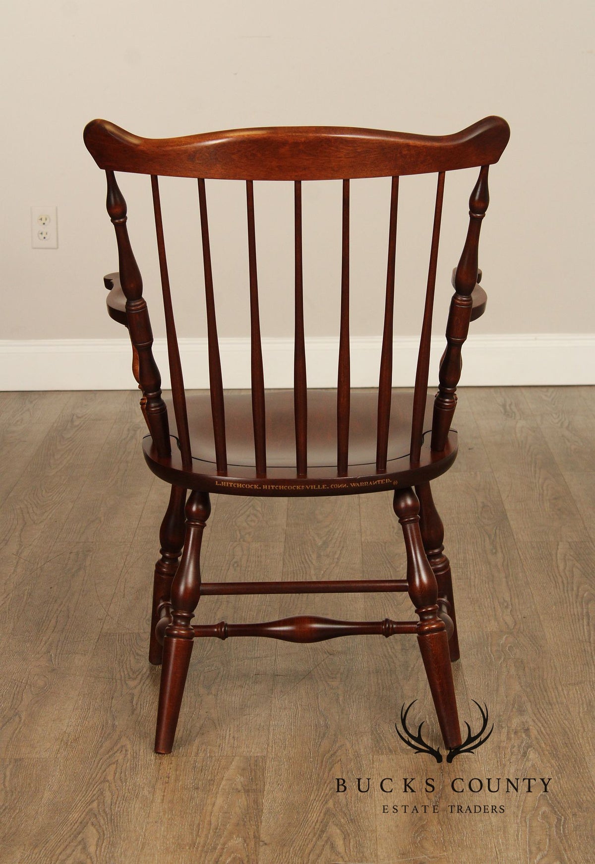 Hitchcock Stencil-Decorated Cherry Windsor Armchair