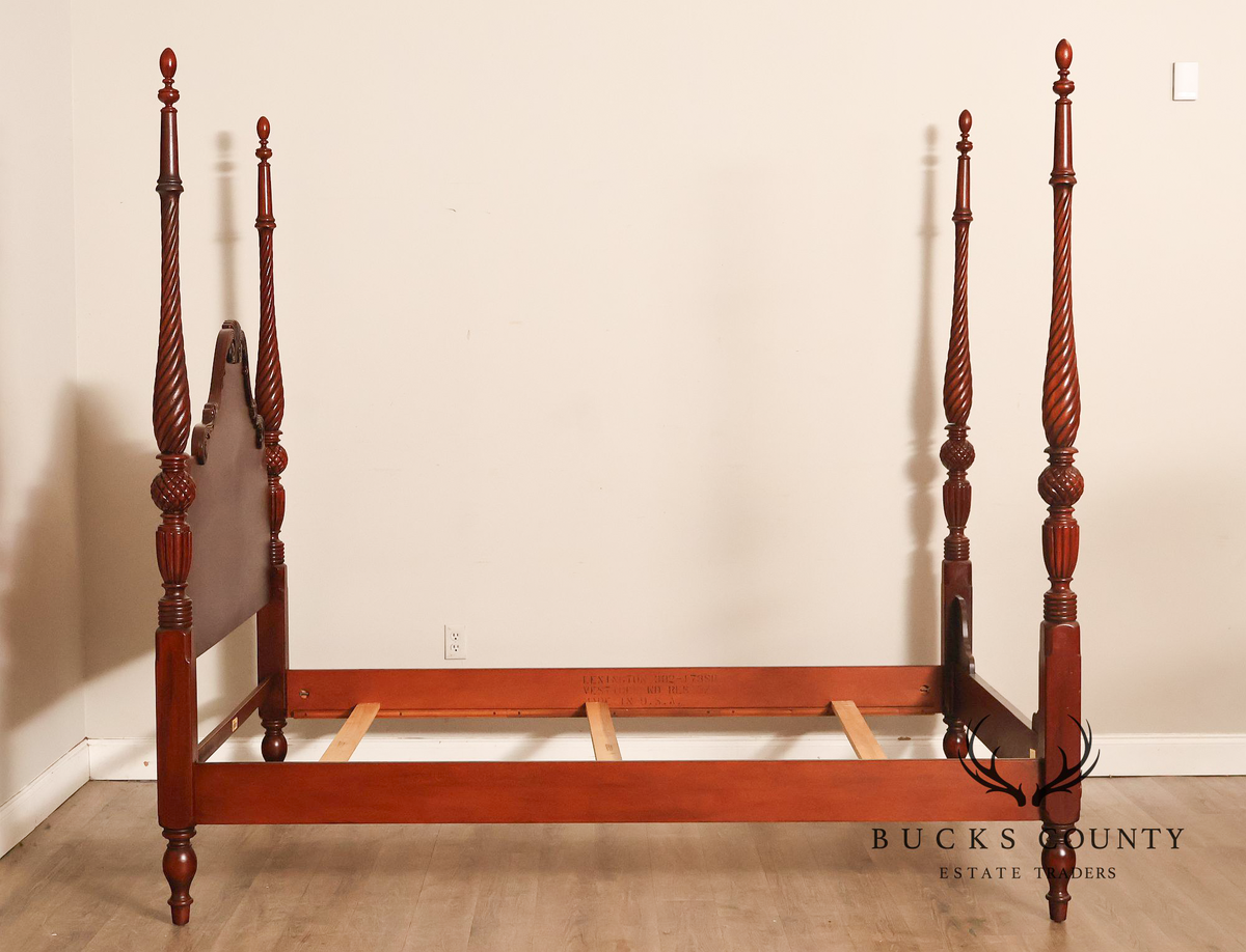 Lexington Furniture Vestiges Of The Past Queen Size Mahogany Poster Bed