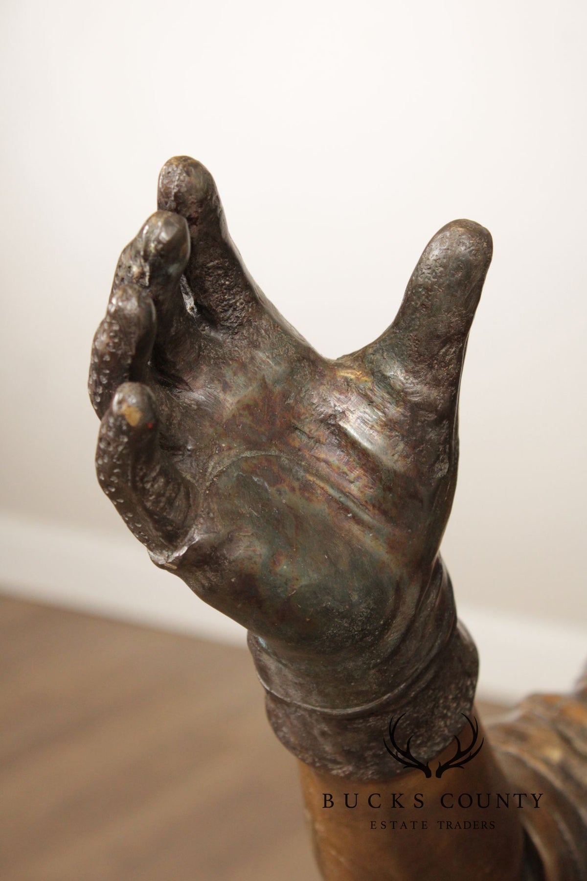 Bronze Garden Statue Of A Football Player