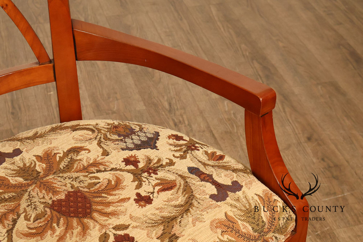 Harden Furniture Set Of Six Cherry Dining Chairs-European Interpretations Line