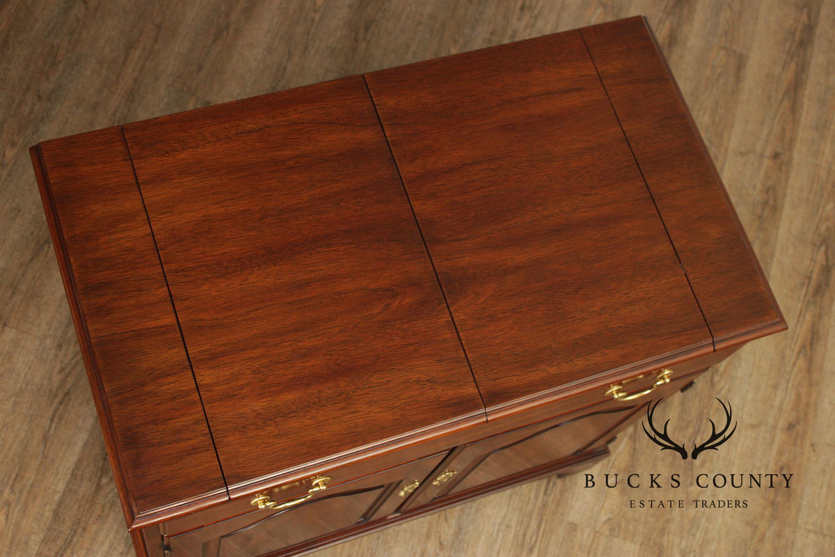 Henkel Harris Georgian Style Mahogany Flip Top Server