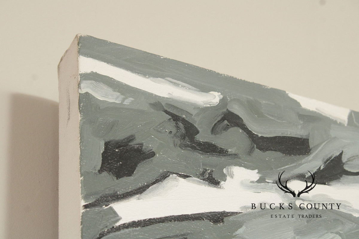 Gina Fiedel Contemporary Oil Painting, 'Climbing Smoke'