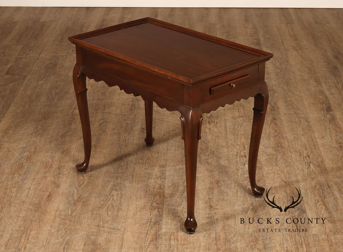 Ethan Allen Georgian Style Cherry Tea Table