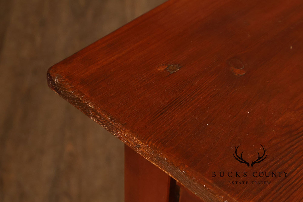 Antique American Bench Made Server Table