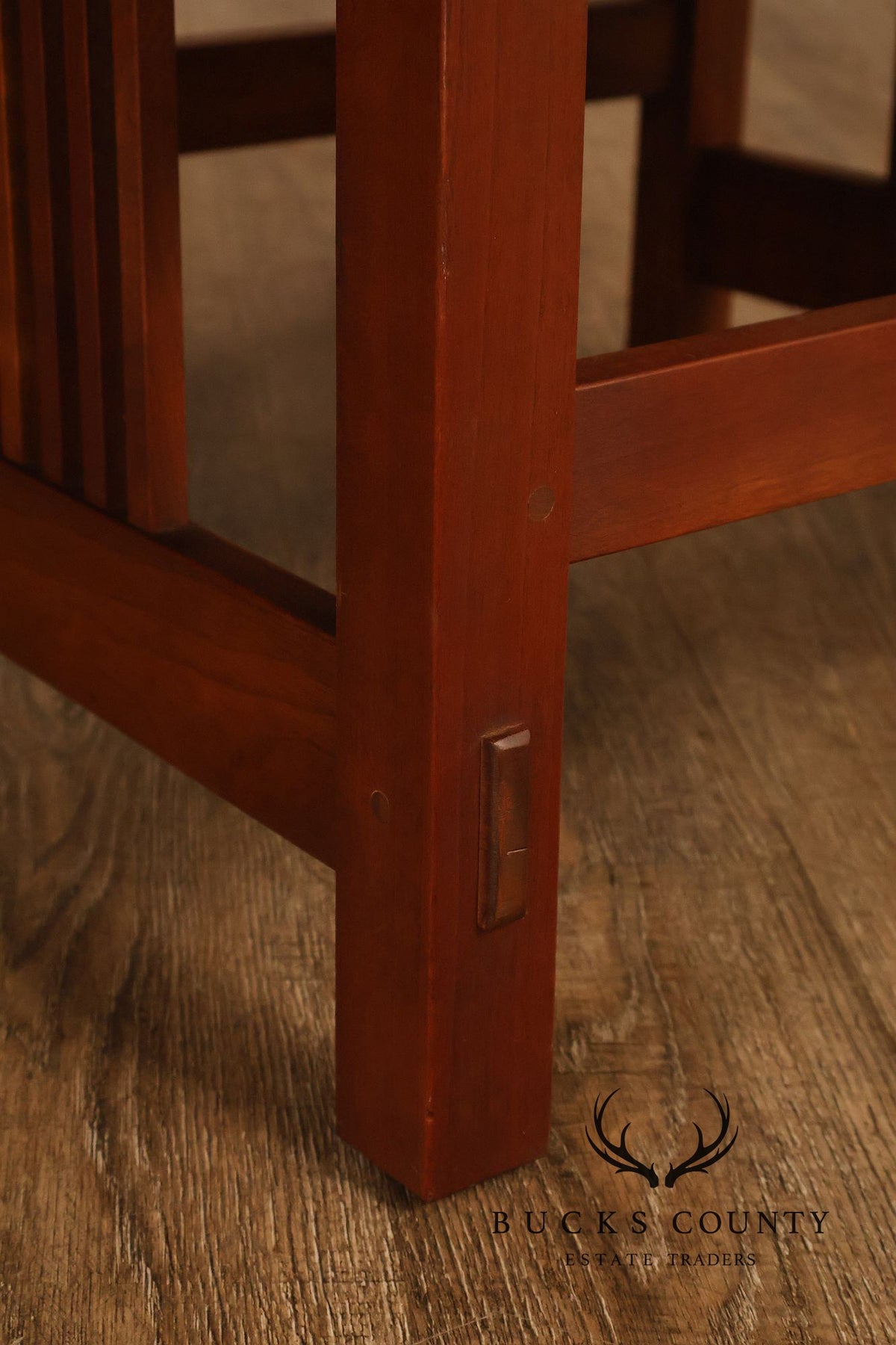 Stickley Mission Collection Cherry Spindle Armchair