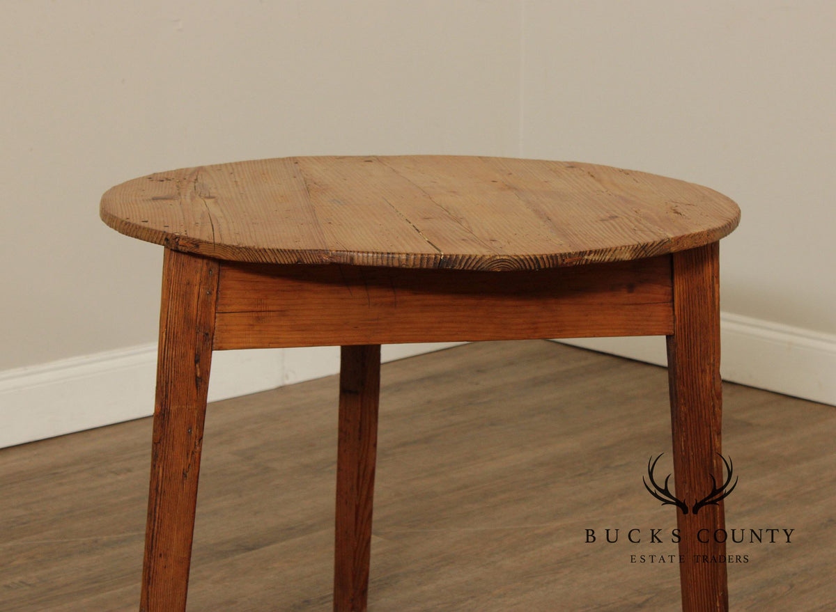 Antique English Pine Cricket Table