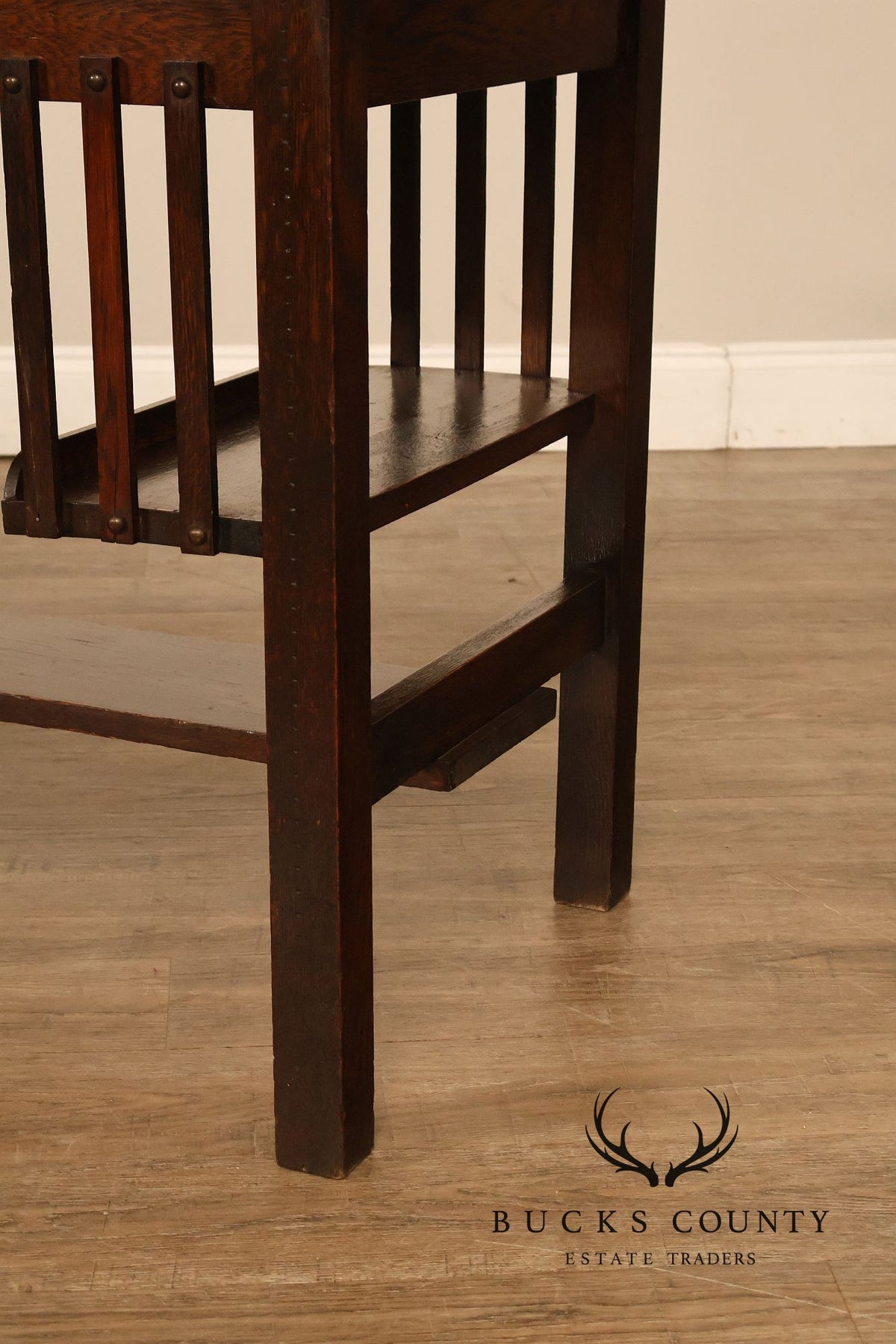 Antique Arts And Crafts Mission Oak Desk