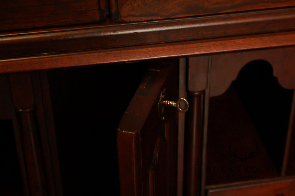 Wright Table Company New England Cherry Secretary Desk Bookcase