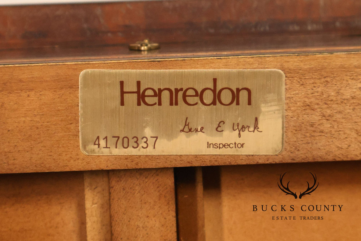 Henredon Historic Natchez Collection Mahogany And Burl Drop Leaf Pembroke Side Table