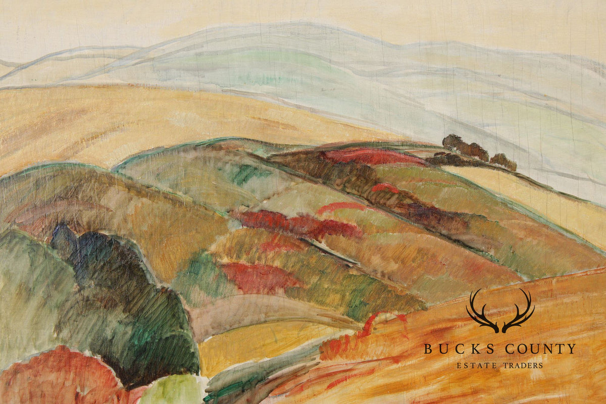 Elizabeth Grandin Oil on Board Landscape