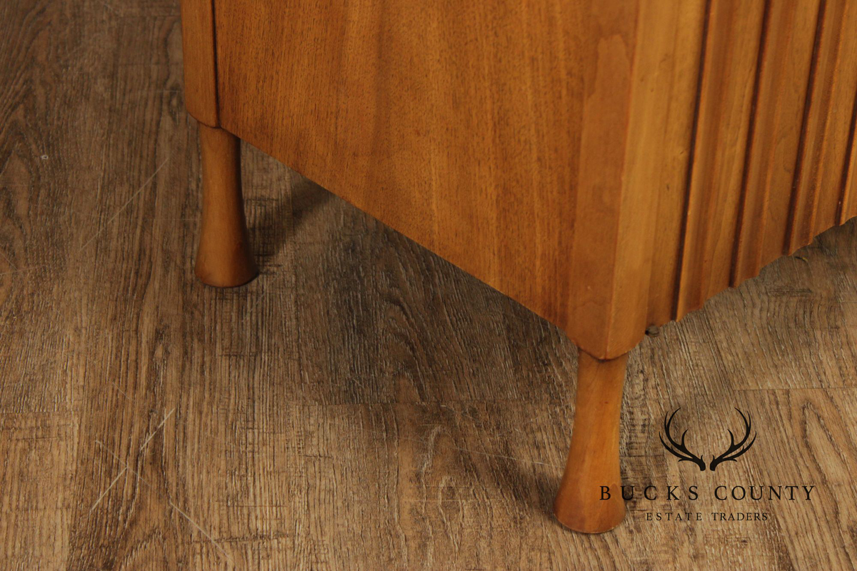 John Widdicomb Mid Century Modern Walnut Bar Cabinet
