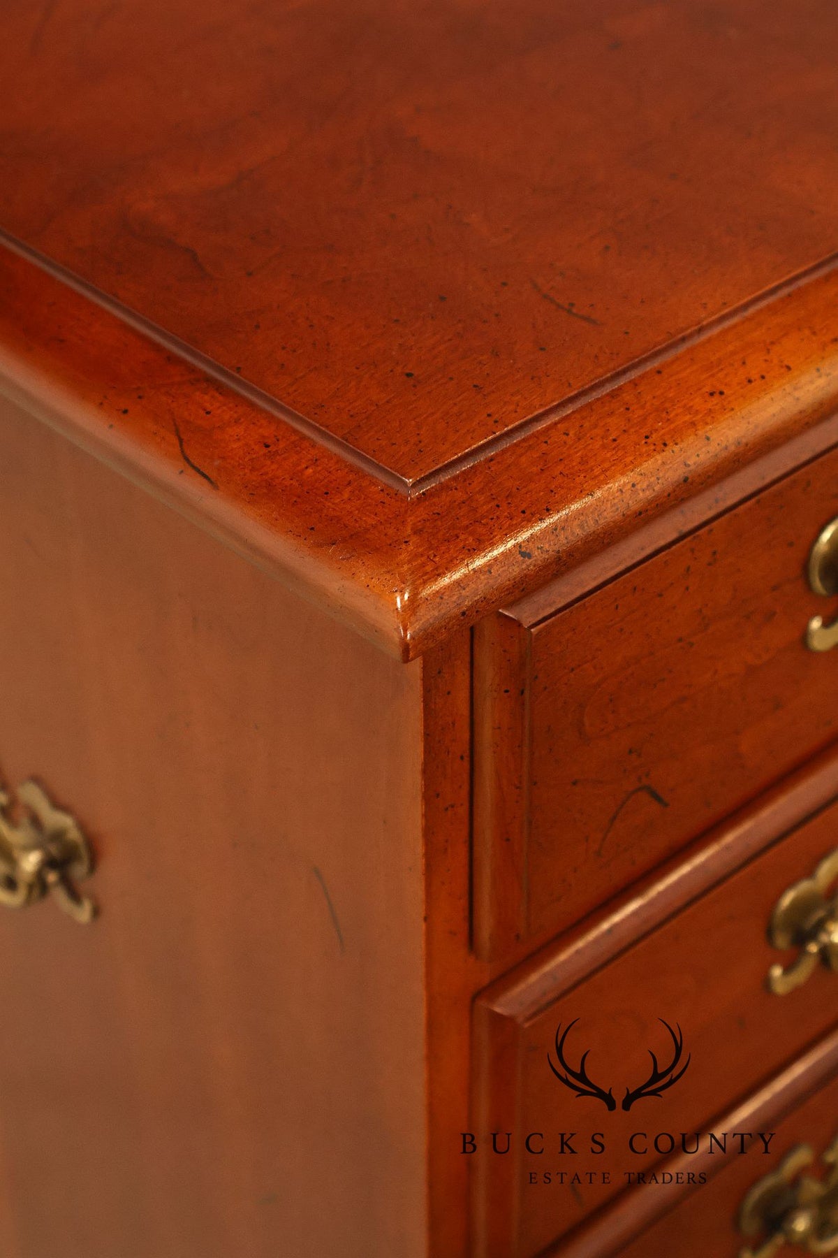 Traditional Pair Of Cherry Four Drawer Bachelor’s Chests