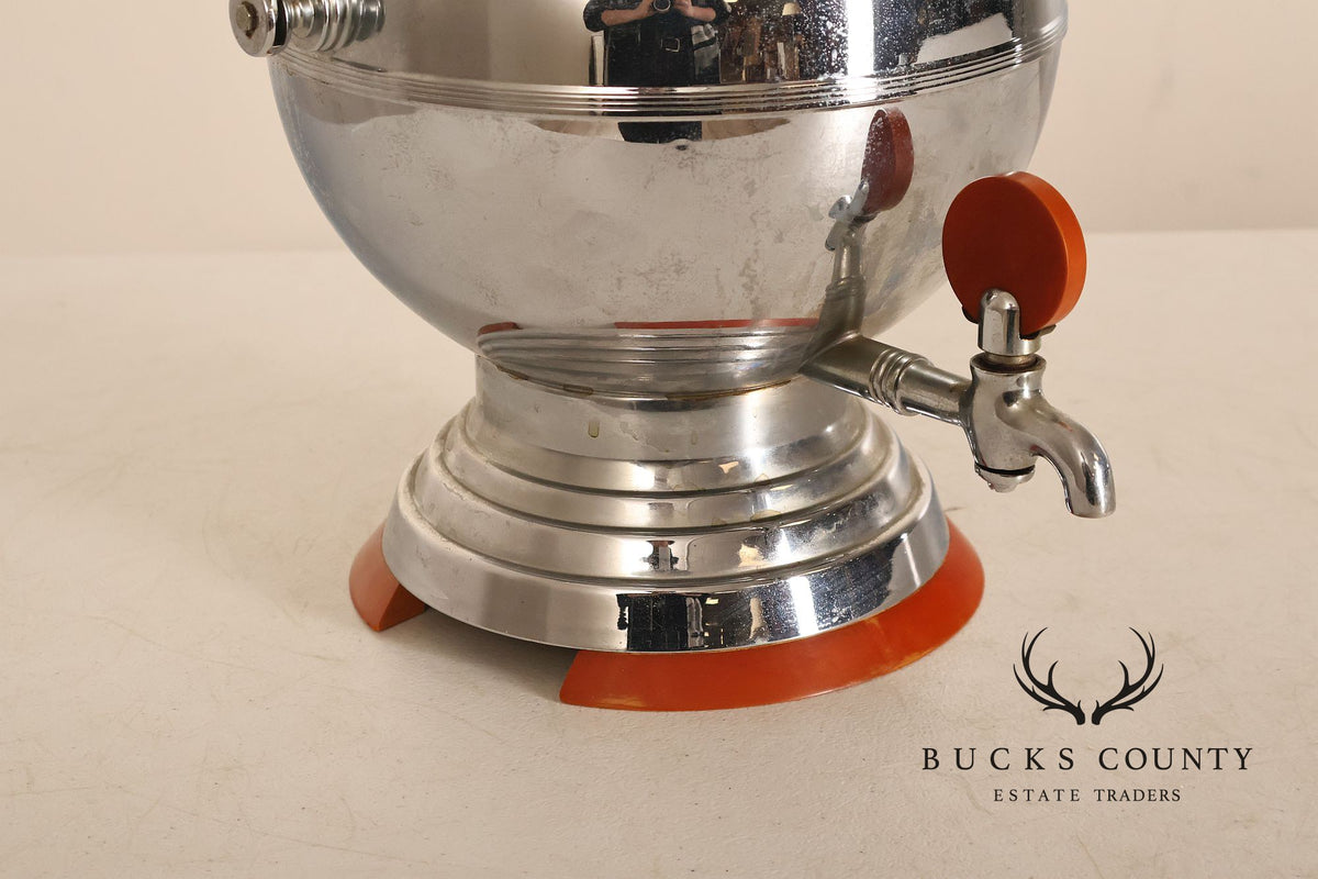 Manning-Bowman Chrome and Bakelite Coffee Percolator