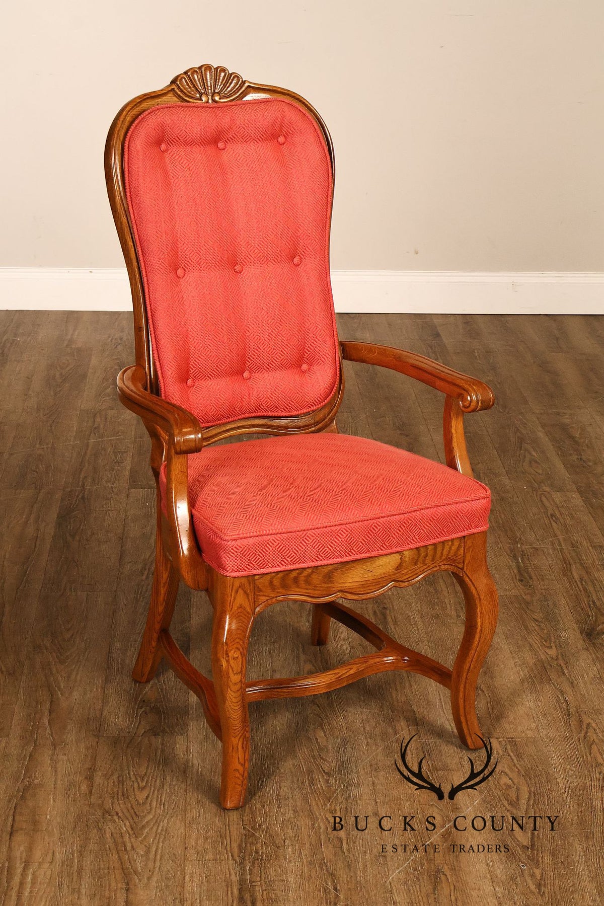 French Country Style Set Of Eight Cane Back Dining Chairs