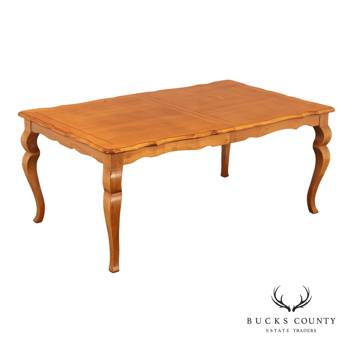 Ethan Allen 'Legacy' French Country Style Maple Extension Dining Table