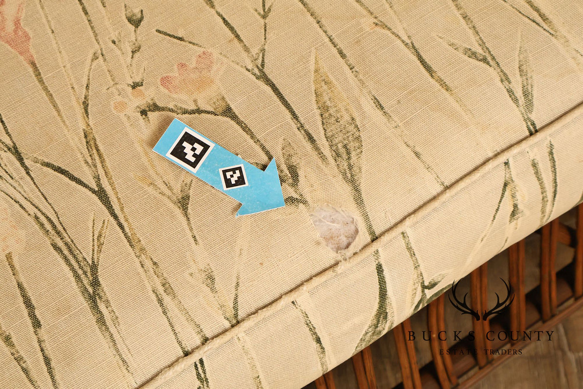 Antique Split Reed Rattan Sofa