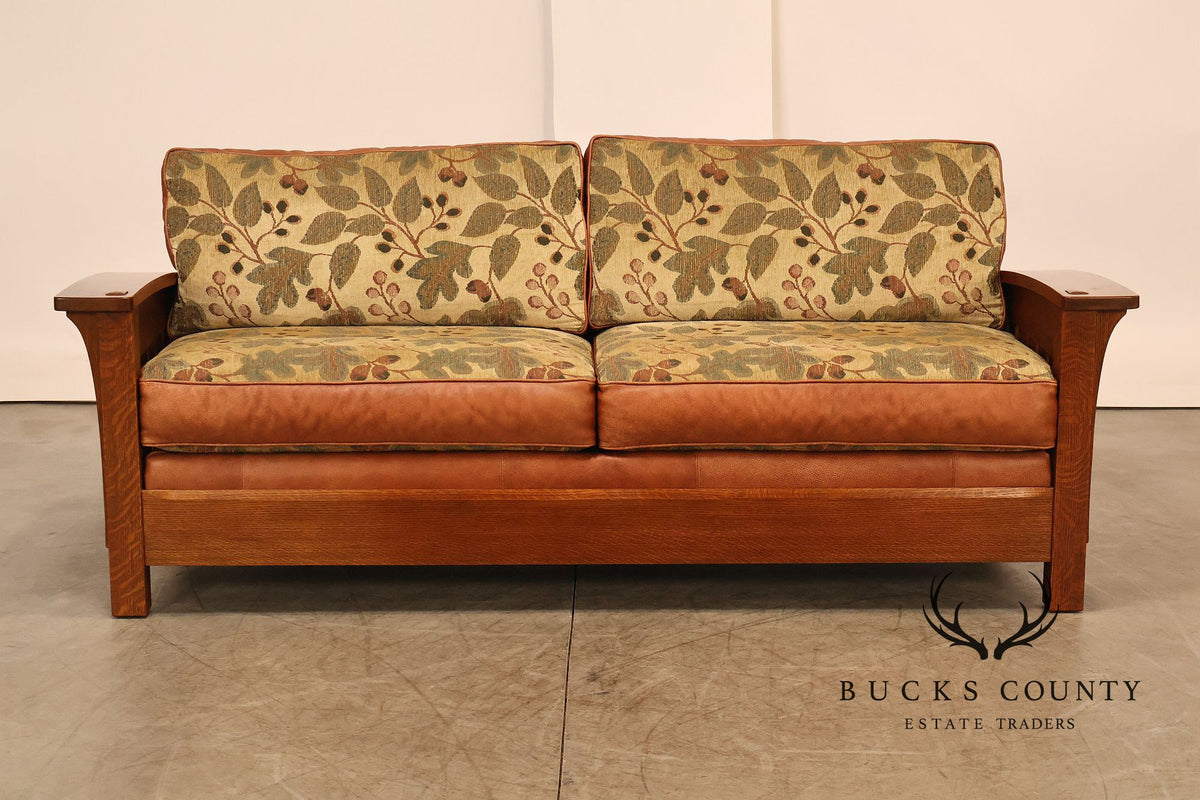 Stickley Mission Collection Oak Orchard Street Sofa