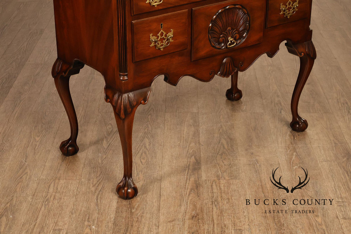 Kittinger Chippendale Style Mahogany Highboy