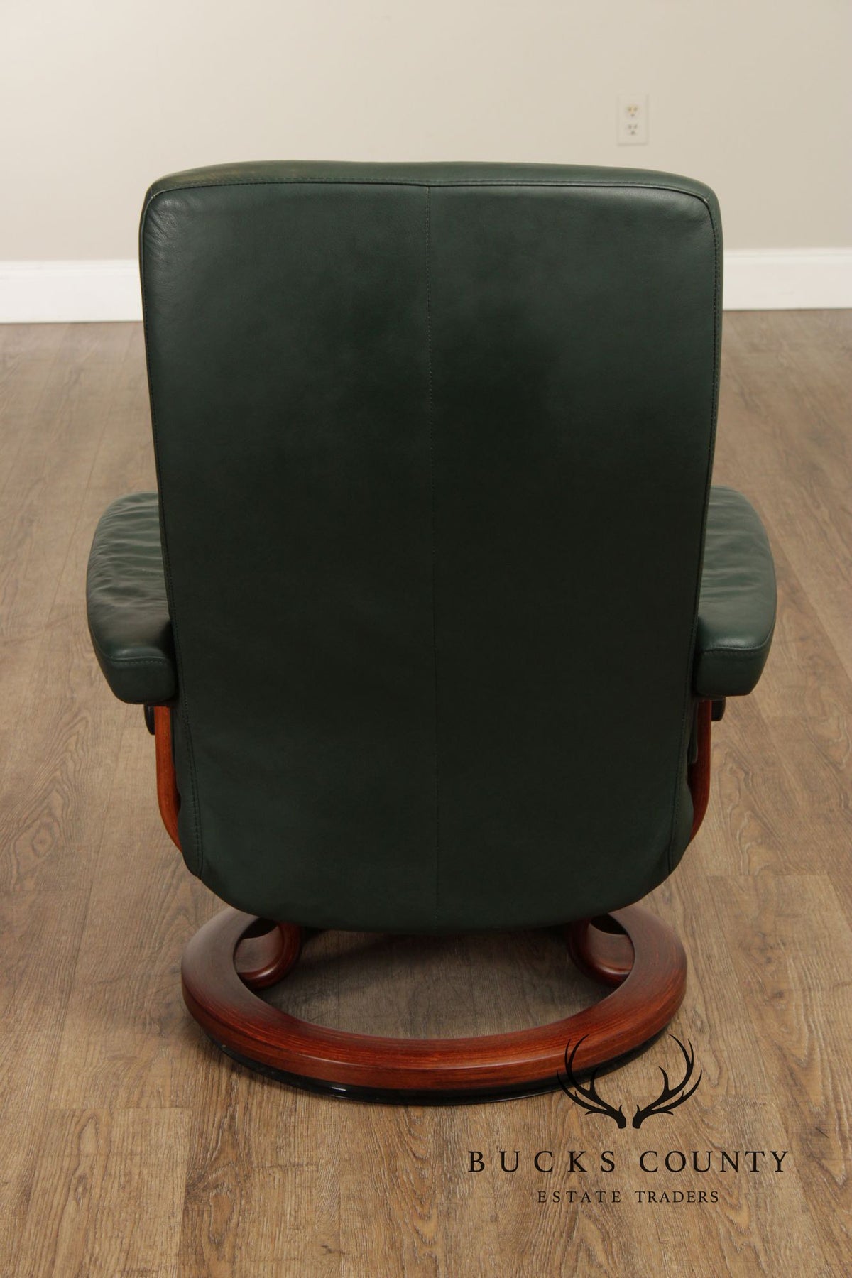 Ekornes Stressless Leather Recliner With Ottoman