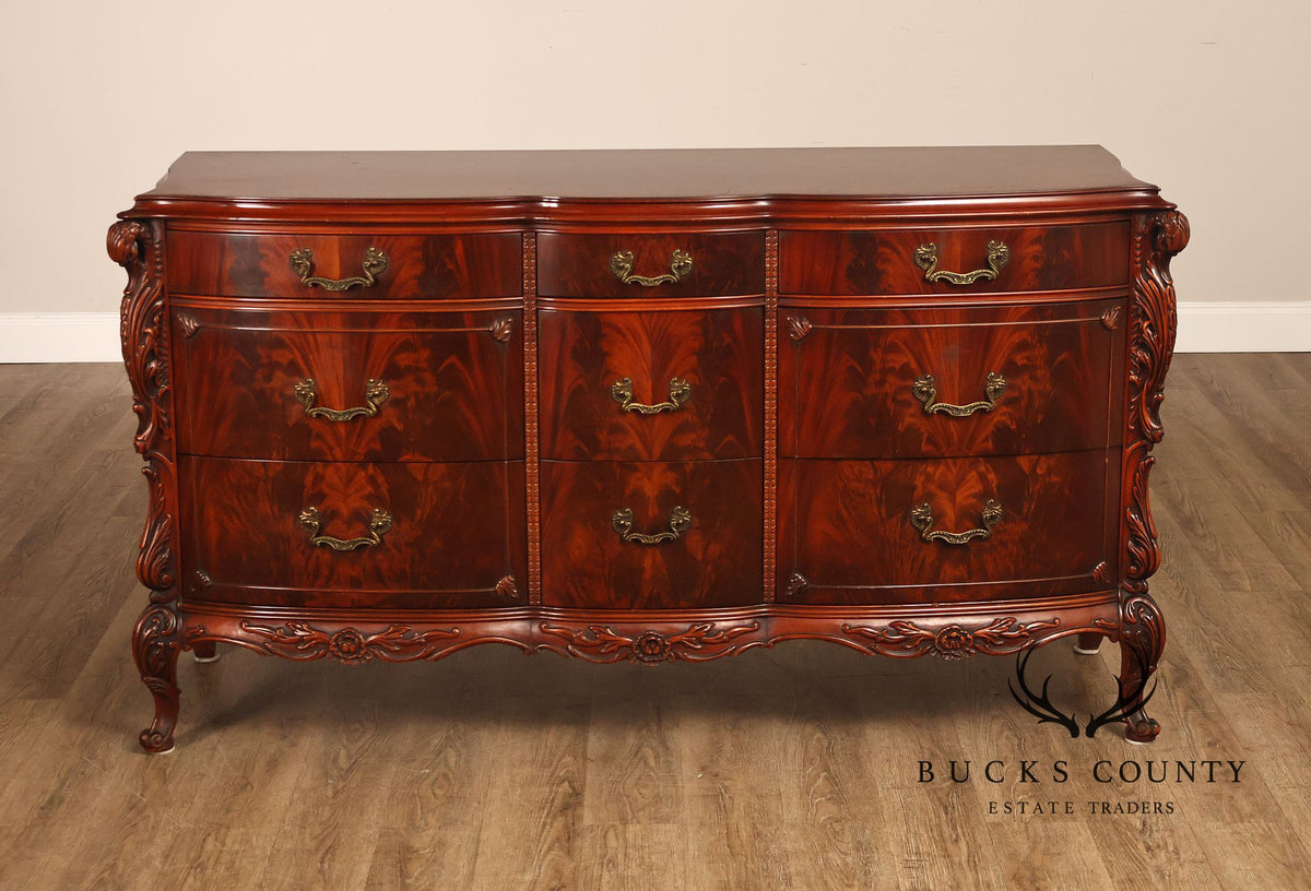 Vintage 1940s Victorian Mahogany Chest of Drawers