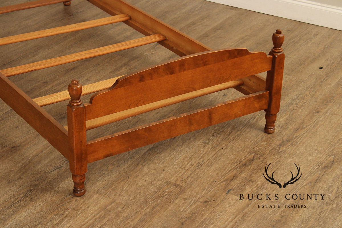 Ethan Allen Vintage Pair Of Maple Twin Size Beds