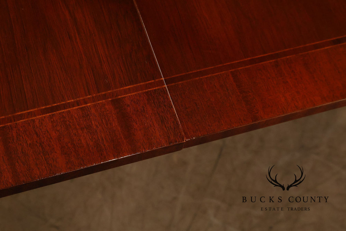 Councill Craftsmen Double Pedestal Mahogany Dining Table
