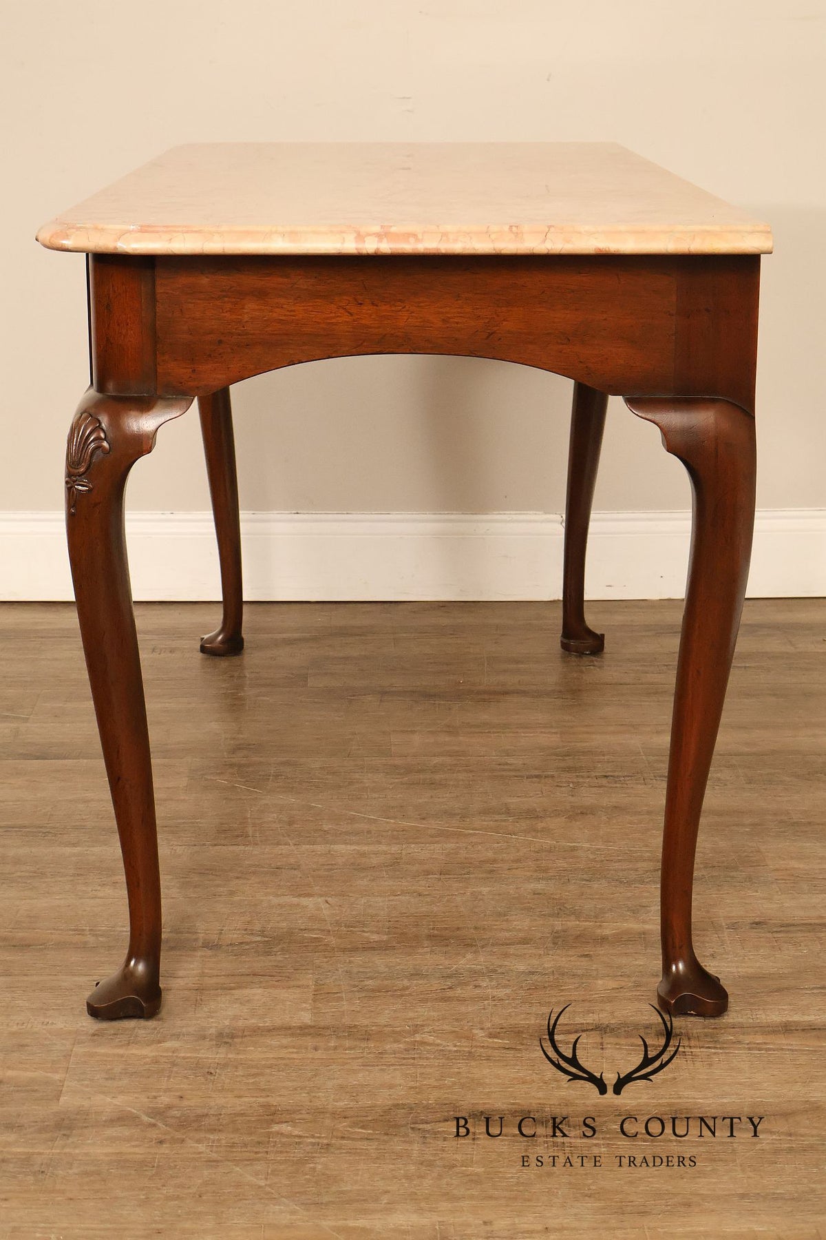 Kittinger Colonial Williamsburg Marble Top Mahogany Server