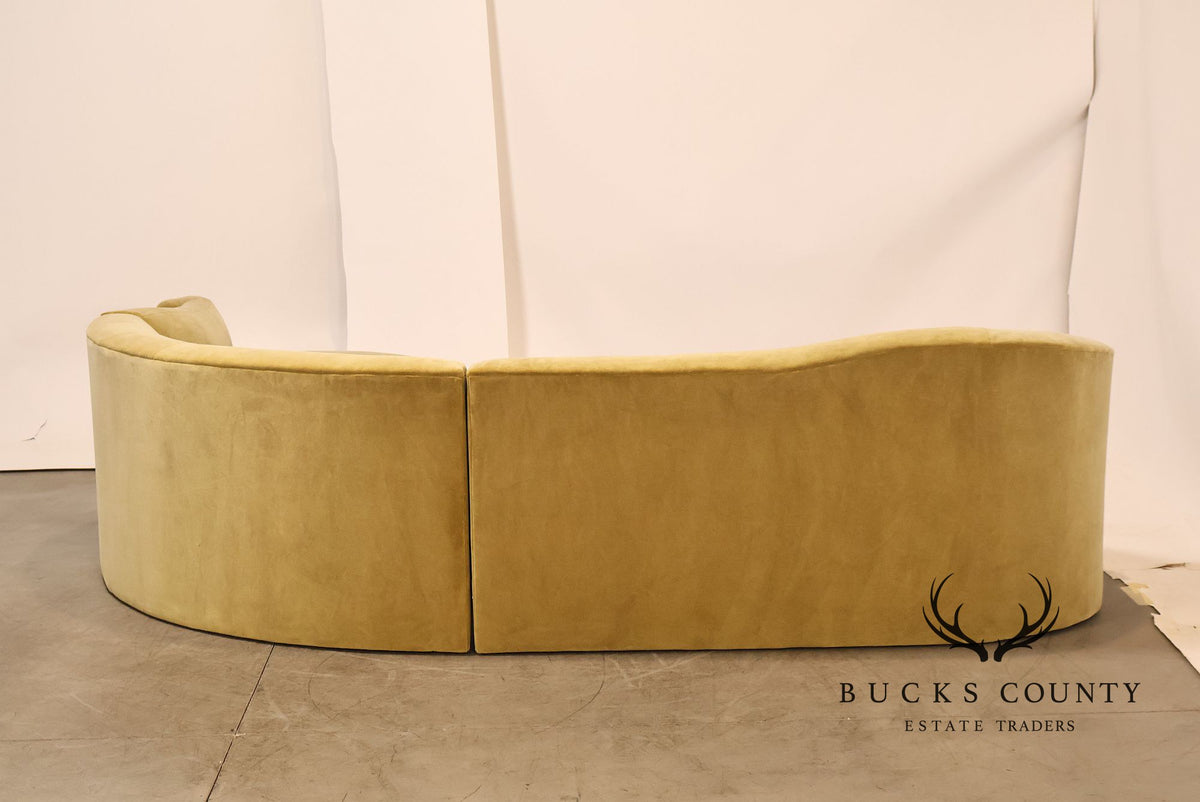 Vladimir Kagan Sculptural Curved Sectional Sofa