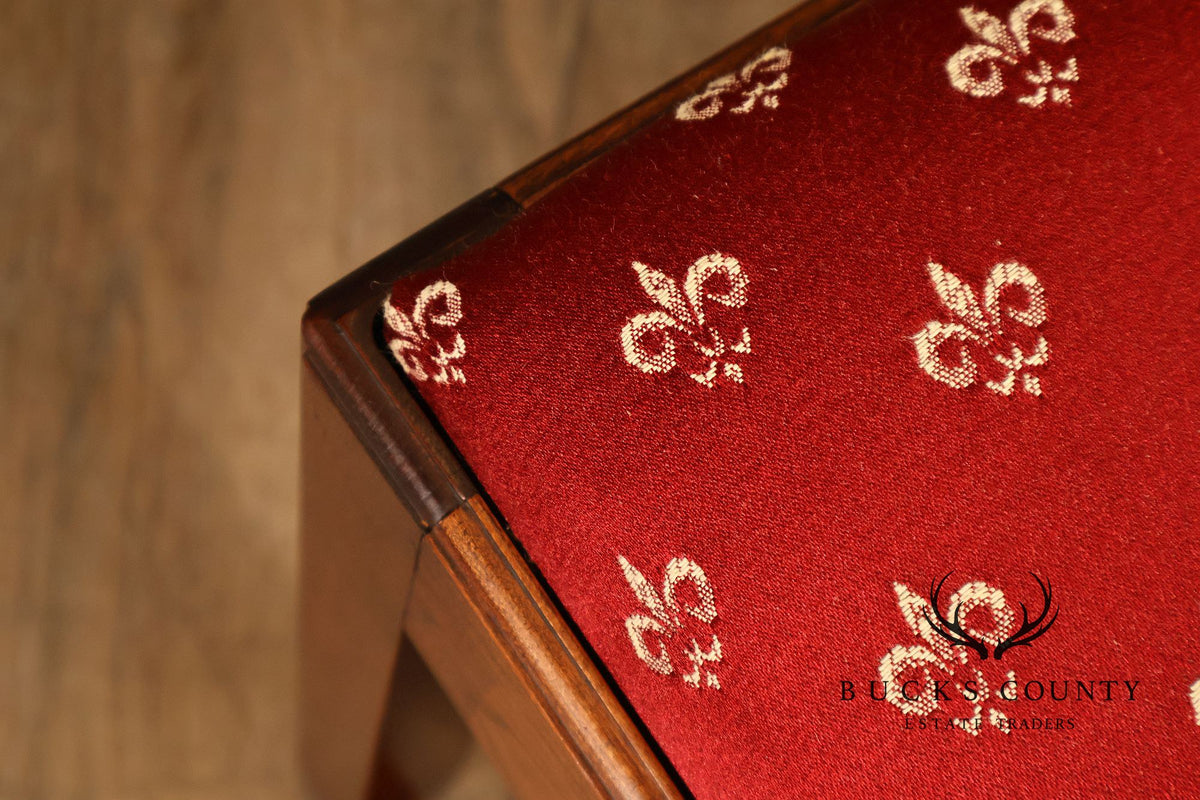 The Bartley Collection Chippendale Style Mahogany Window Bench