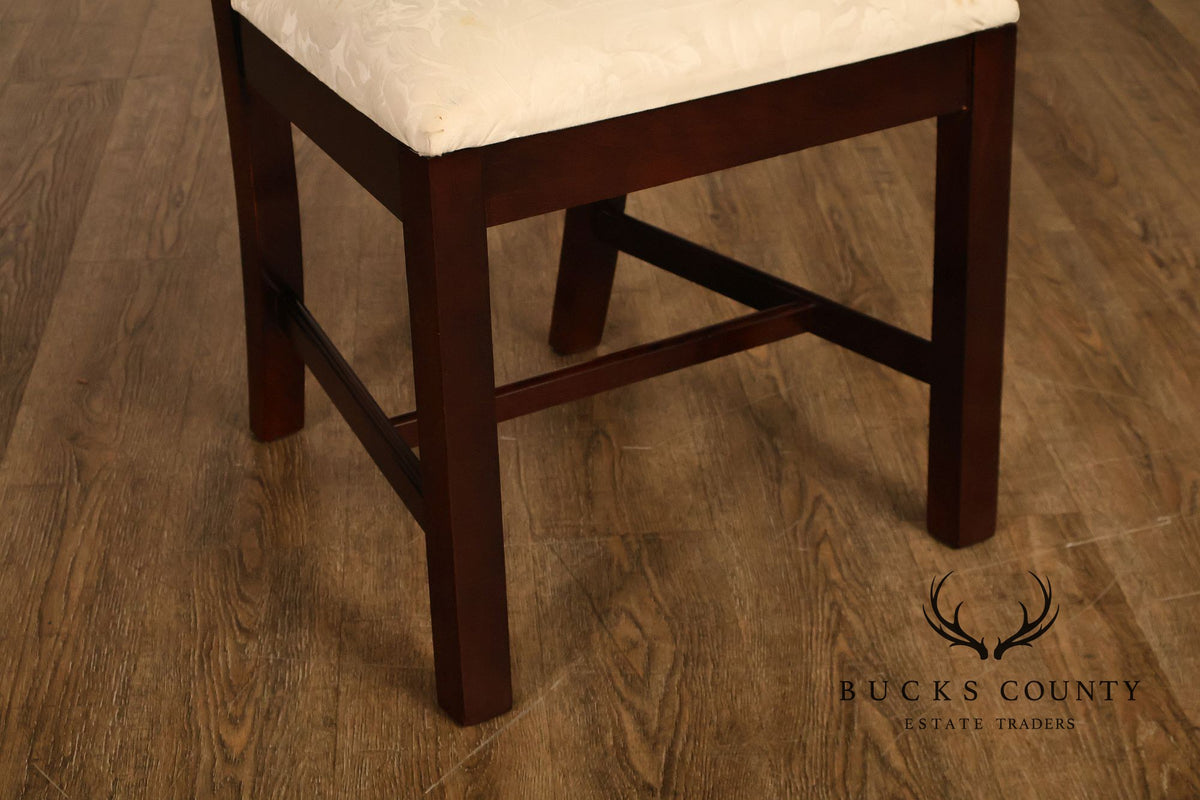Thomasville Chippendale Style Mahogany Set Of Six Dining Chairs