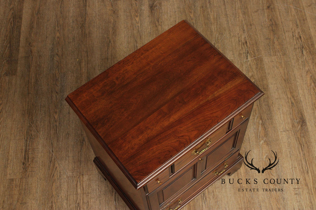 Henkel Harris Vintage Solid Cherry Pair Of Nightstands