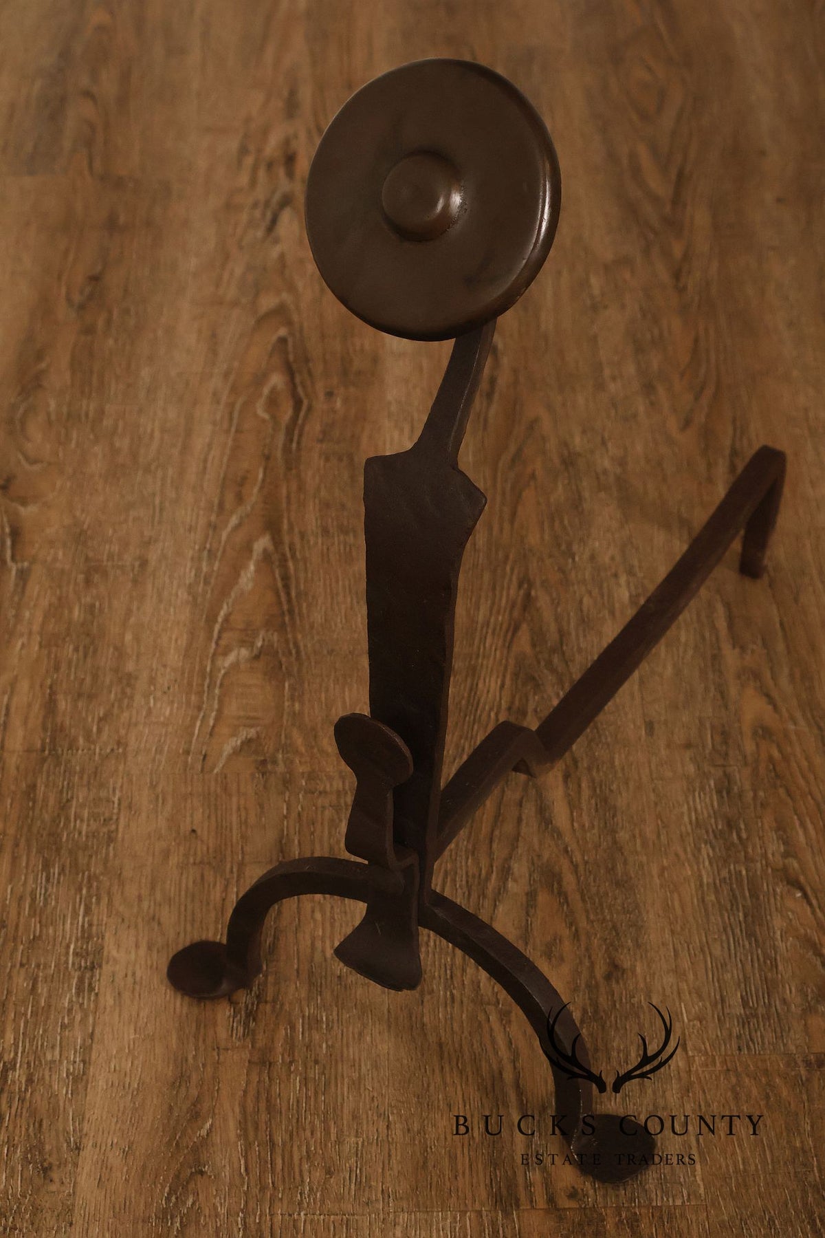 Antique Pair of Fireplace Andirons